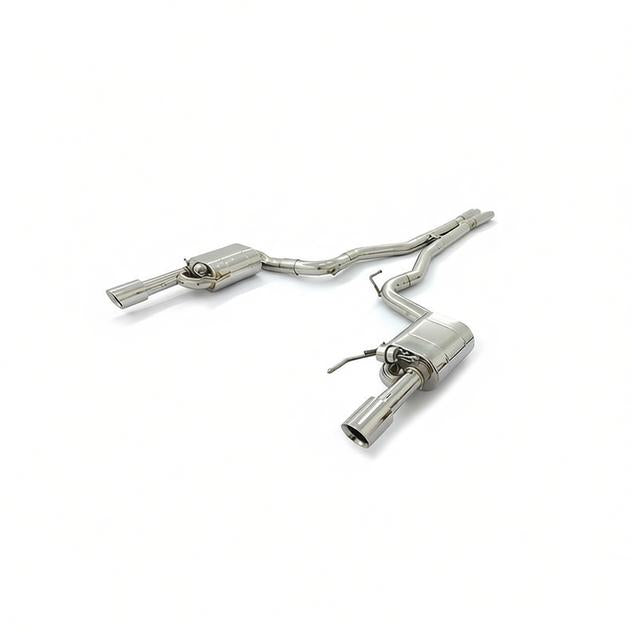 NEOFLOW Ford Mustang GT 5.0L Valved Catback Stainless Steel Single X Exhaust Pipe