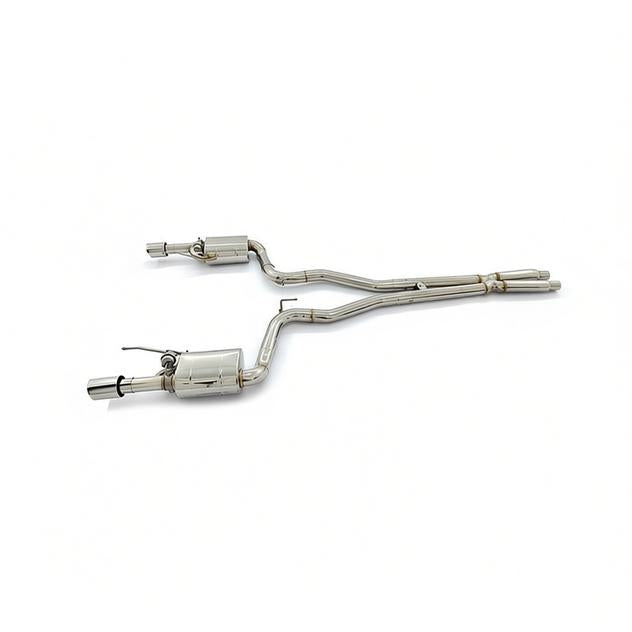 NEOFLOW Ford Mustang GT 5.0L Valved Catback Stainless Steel Single X Exhaust Pipe