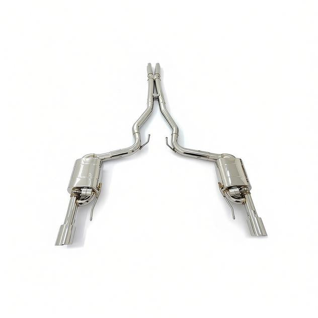 NEOFLOW Ford Mustang GT 5.0L Valved Catback Stainless Steel Single X Exhaust Pipe