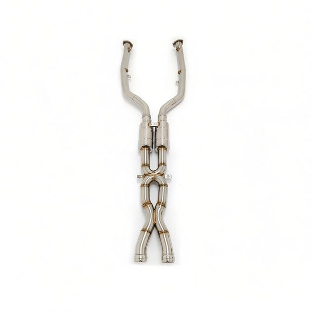 NEOFLOW BMW E90 E92 M3 4.0L Midpipe Double X Pipe Exhaust System