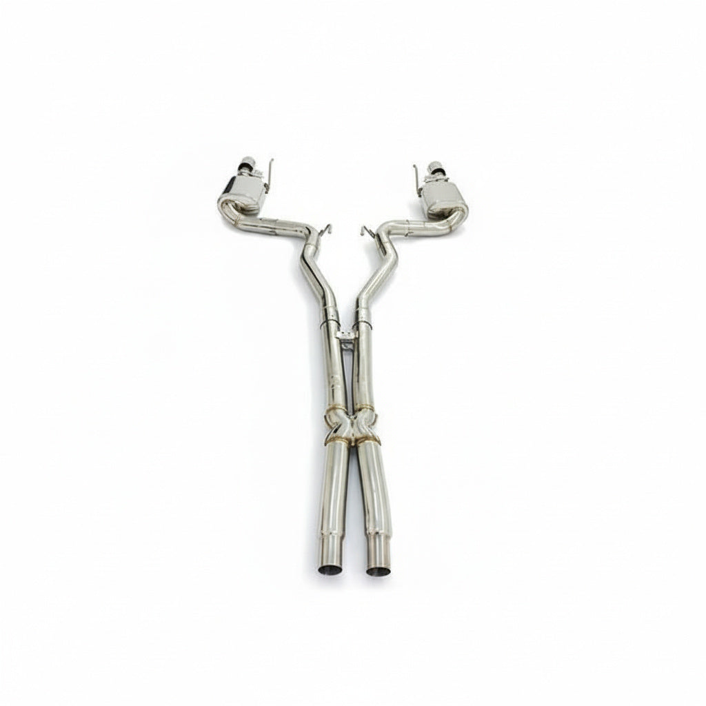 NEOFLOW Ford Mustang GT 5.0L Valved Catback Stainless Steel Single X Exhaust Pipe