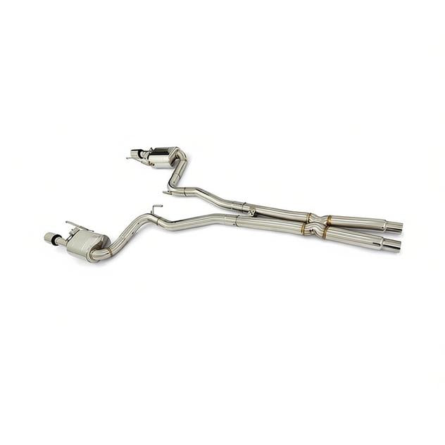 NEOFLOW Ford Mustang GT 5.0L Valved Catback Stainless Steel Single X Exhaust Pipe